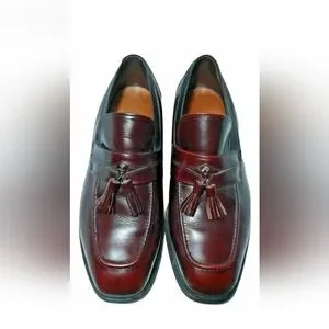 Allen Edmonds Biscayne Tassel Loafers Shoes Men\'s Size 10.5 D Burgundy Allen Edmonds Men main image 4